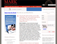 Tablet Screenshot of marktranslation.com